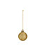 Assorted Gold effect Baubles, Pack of 24