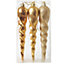Assorted Gold Icicle Bauble, Pack of 6