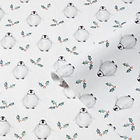 Assorted Penguin Christmas wrapping paper 4m