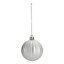 Assorted Silver effect Baubles, Pack of 18