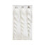 Assorted White Icicle Bauble, Pack of 6
