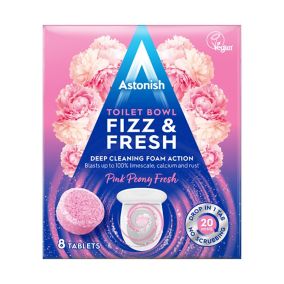 Astonish Fizz & Fresh Concentrated Floral Tablet Toilet bowls Toilet Bathroom Cleaner