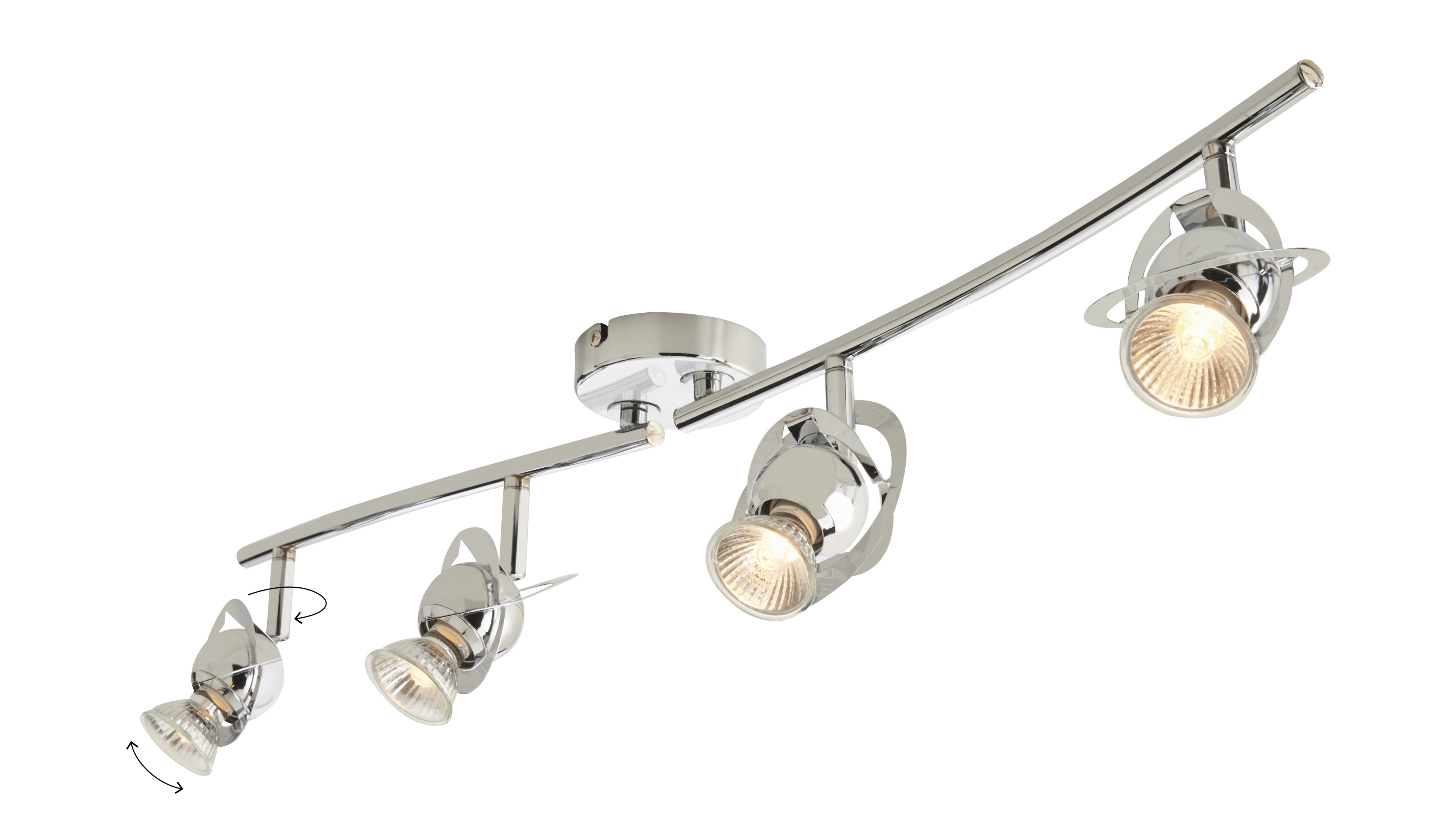 Astraea Bar Chrome 4 Light Spotlight