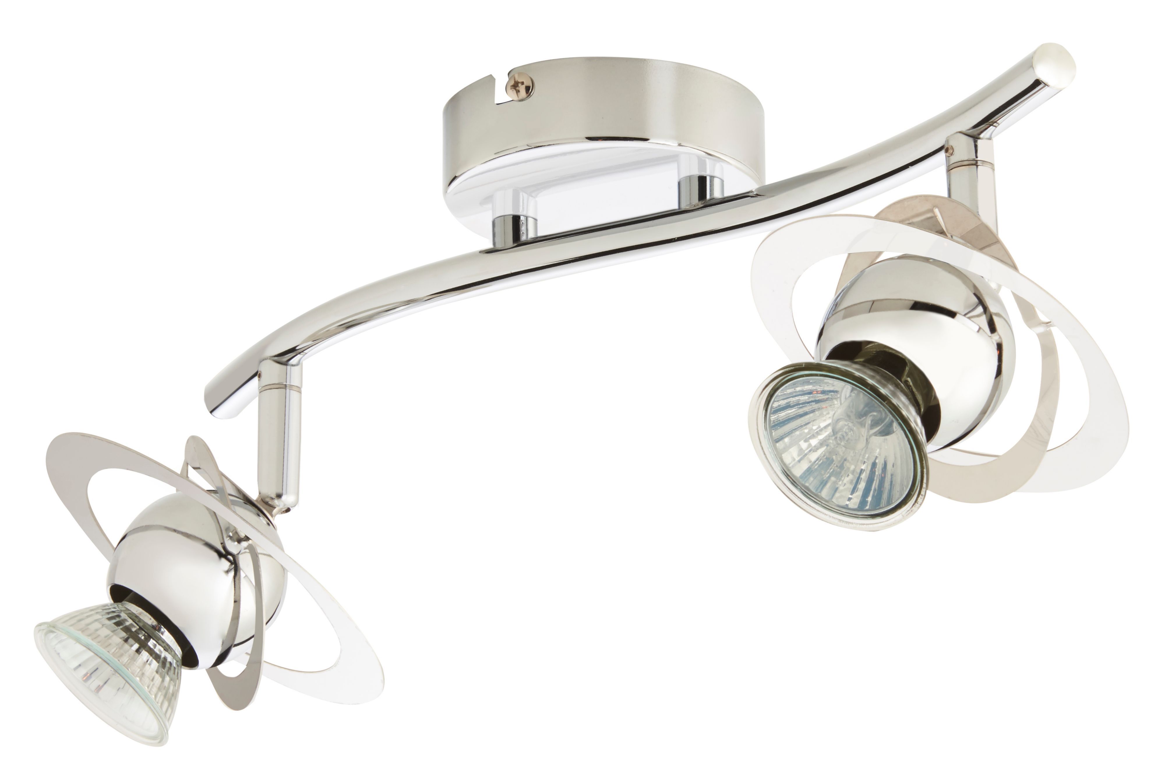 Astraea Chrome effect 2 Light Spotlight