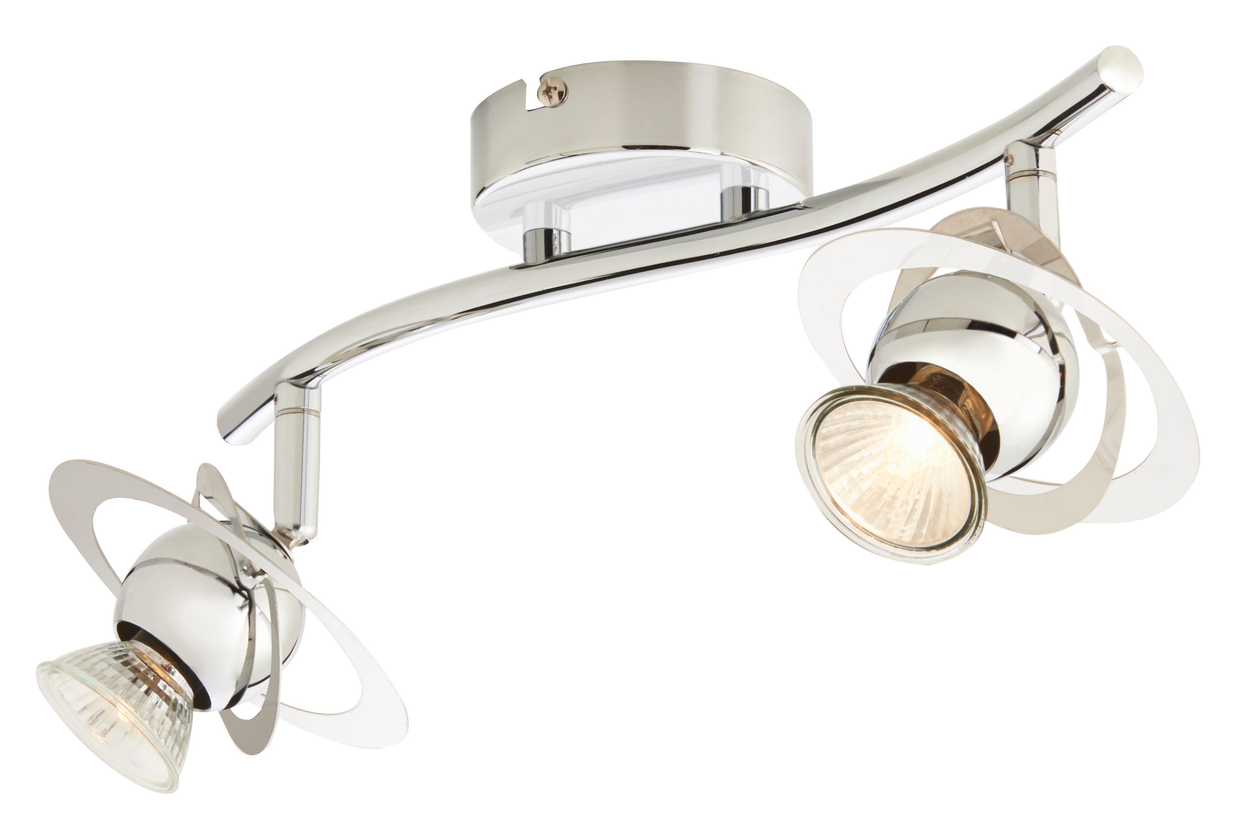 Astraea Chrome effect 2 Light Spotlight