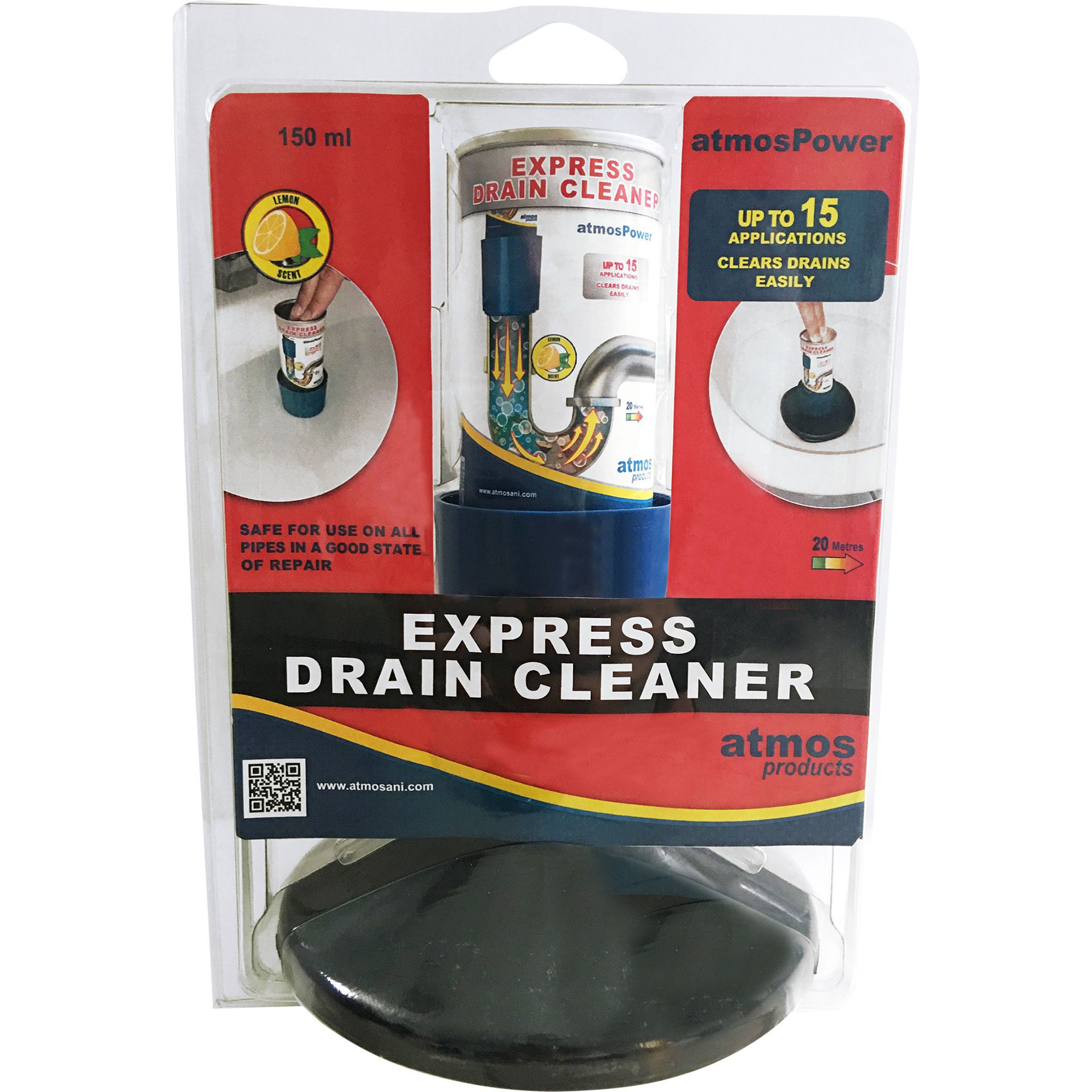 Atmos Lemon Instant drain clearer Gas 84g