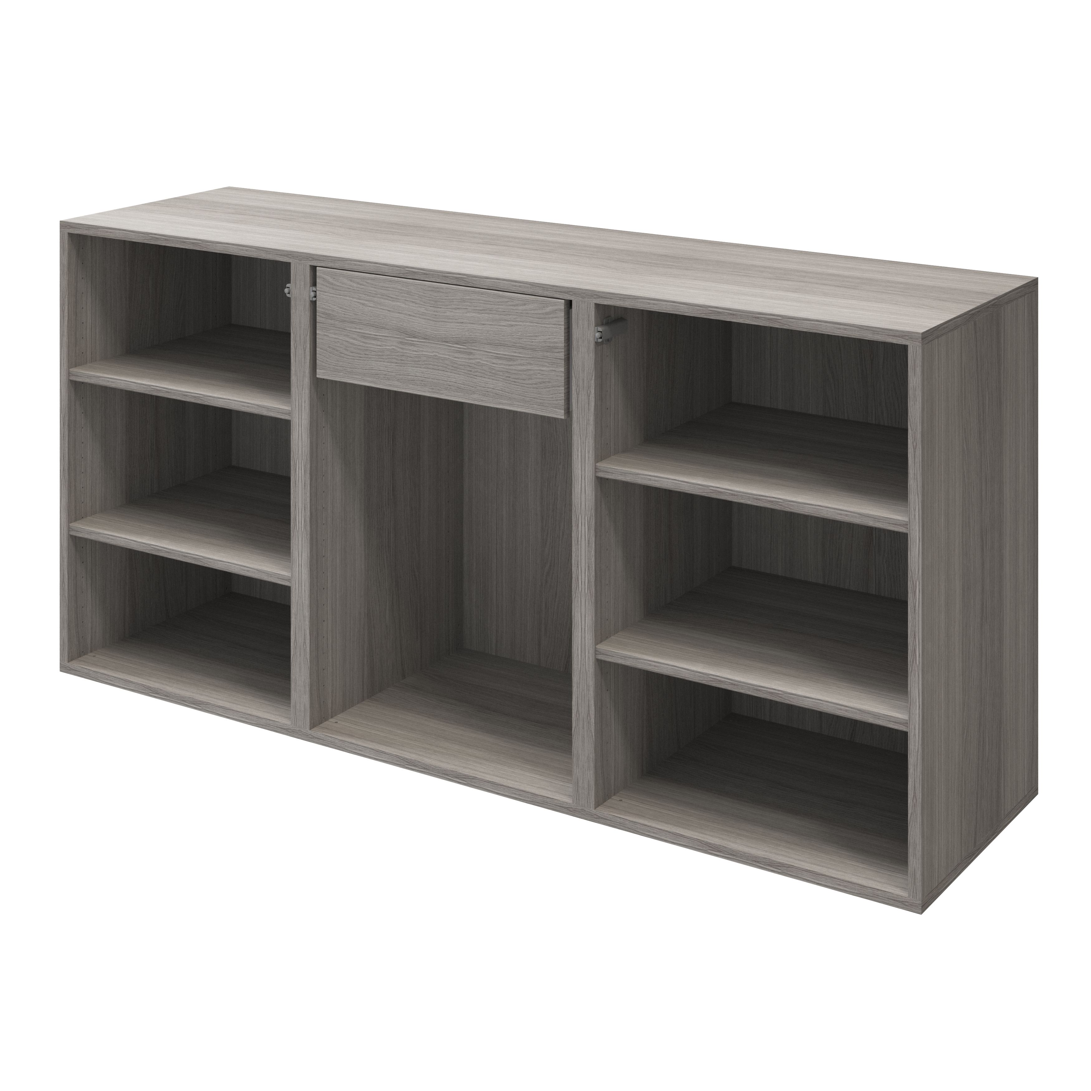 Atomia Freestanding Matt Anthracite 1 drawer Sideboard (H)750mm (W)1500mm (D)470mm