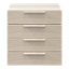 Atomia Freestanding Matt oak effect 4 Drawer Chest of drawers (H)750mm (W)750mm (D)450mm