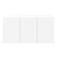 Atomia Freestanding Matt White 1 drawer Sideboard (H)750mm (W)1500mm (D)470mm