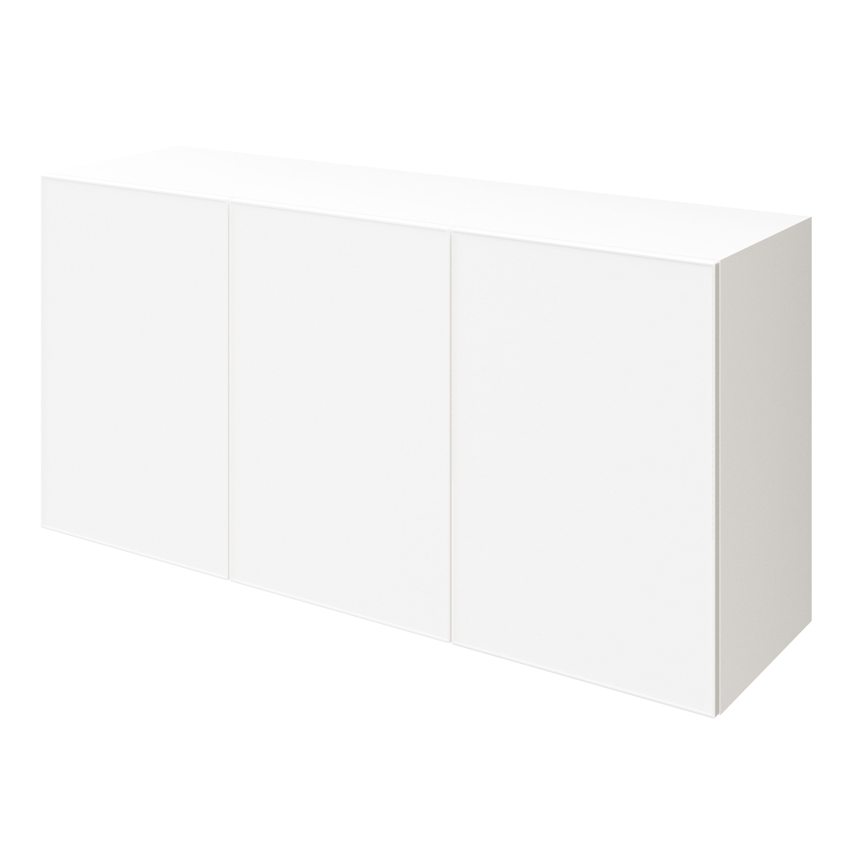 Atomia Freestanding Matt White 1 drawer Sideboard (H)750mm (W)1500mm (D)470mm