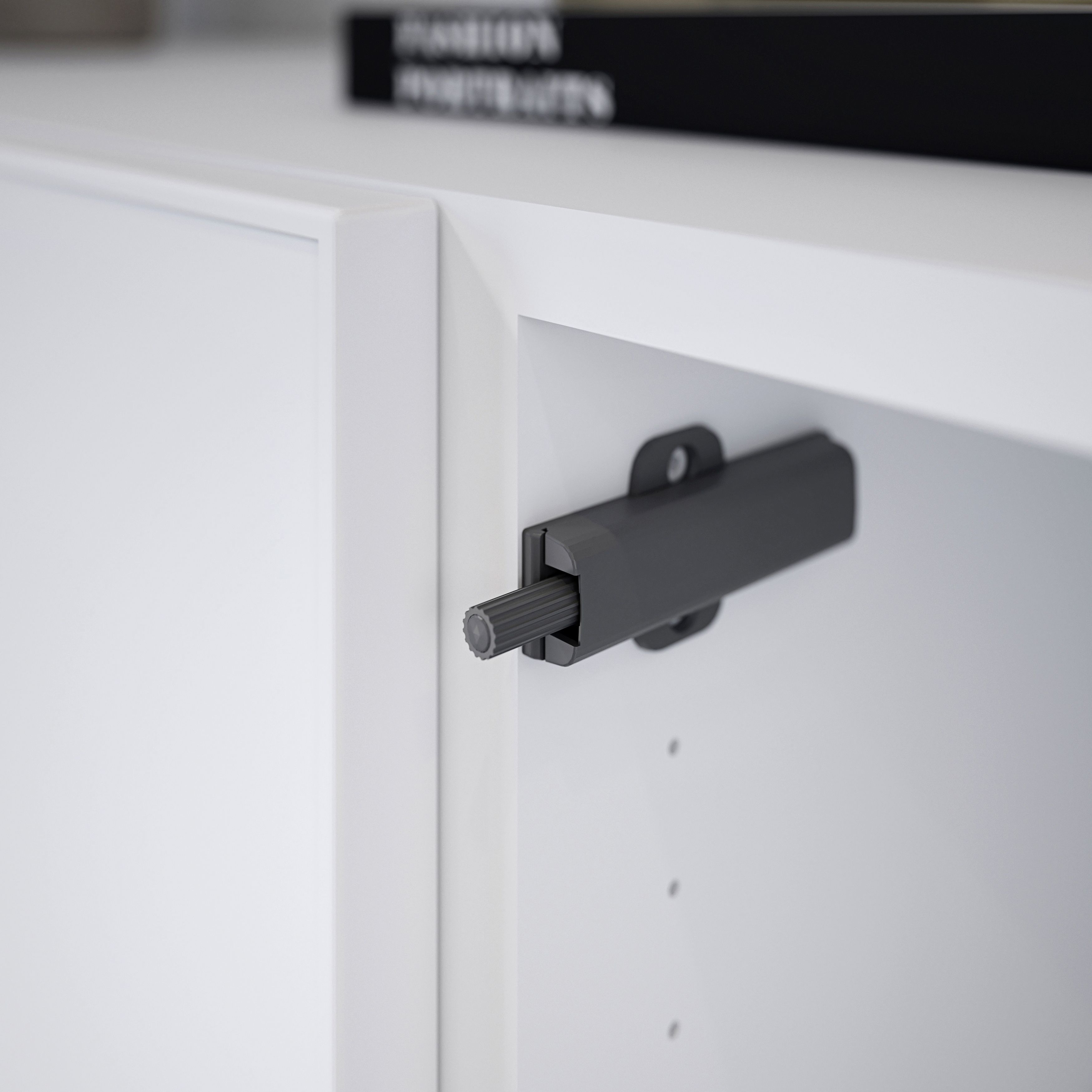 Atomia Freestanding Matt White 1 drawer Sideboard (H)750mm (W)1500mm (D)470mm