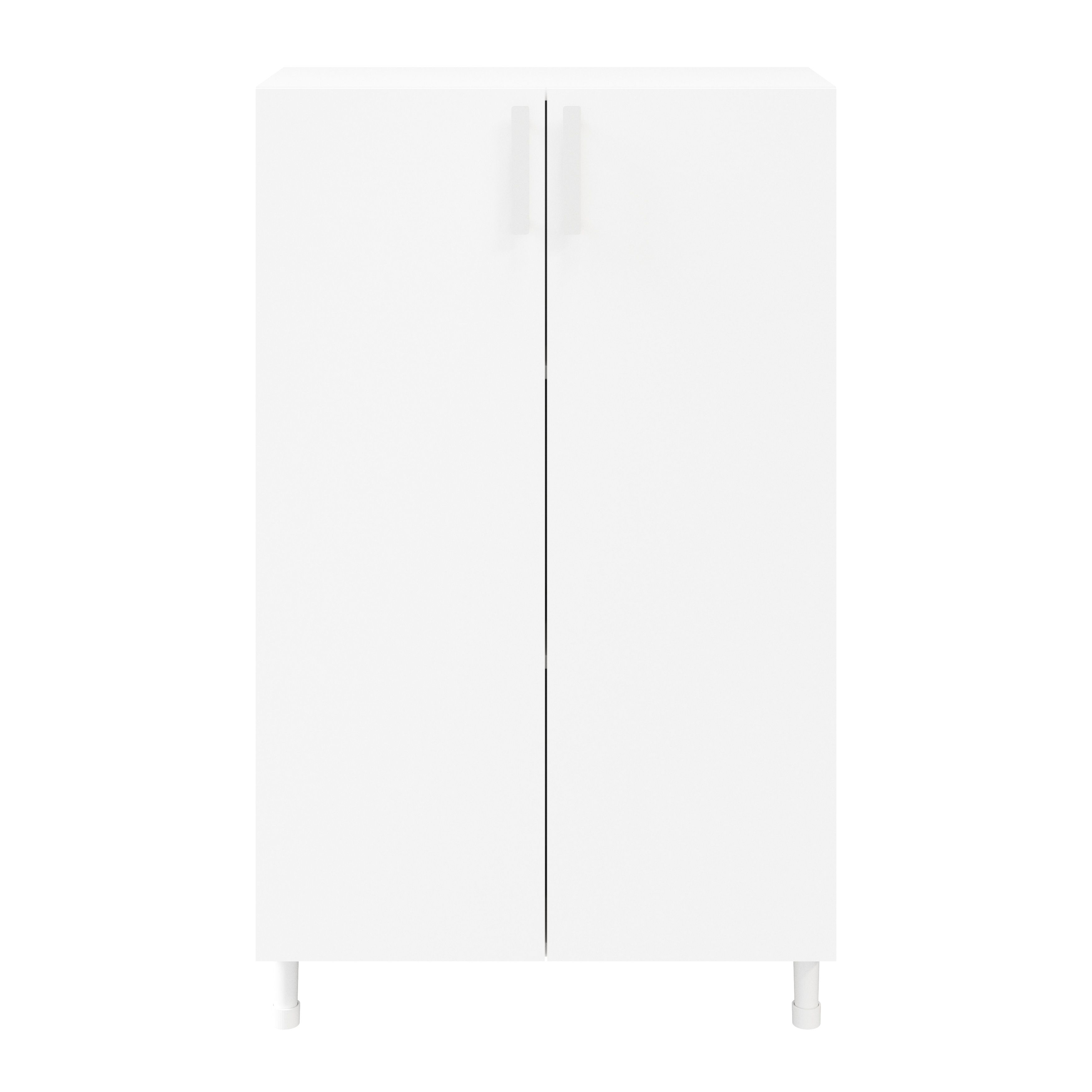 Atomia Matt White Cabinet (H)1125mm (W)750mm (D)350mm