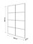 Atomia Panelled Mirrored 2 door Sliding Wardrobe Door kit (H)2250mm (W)1500mm