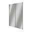 Atomia Panelled Mirrored 2 door Sliding Wardrobe Door kit (H)2250mm (W)1500mm