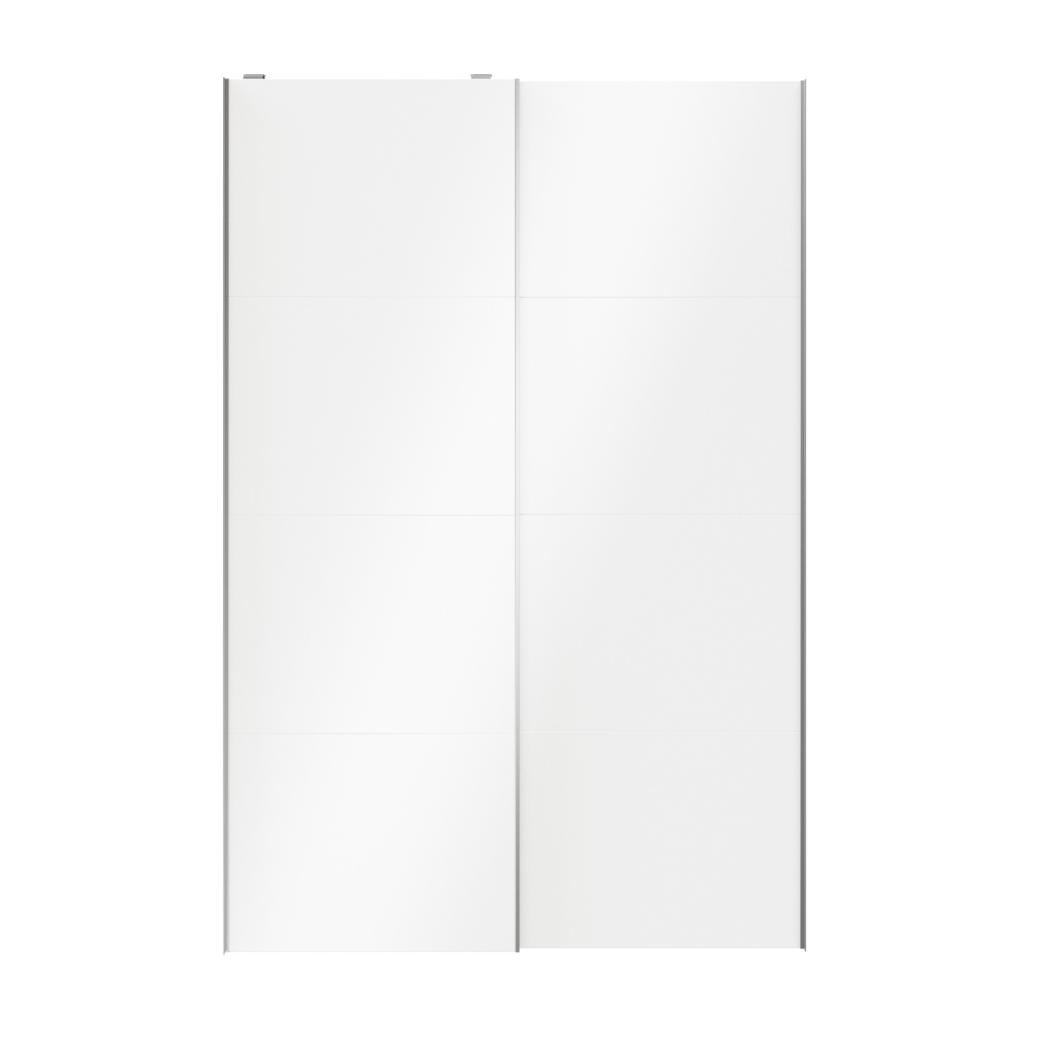 White high gloss sliding wardrobe deals doors