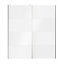 Atomia Panelled White High gloss 2 door Sliding Wardrobe Door kit (H)2250mm (W)2000mm