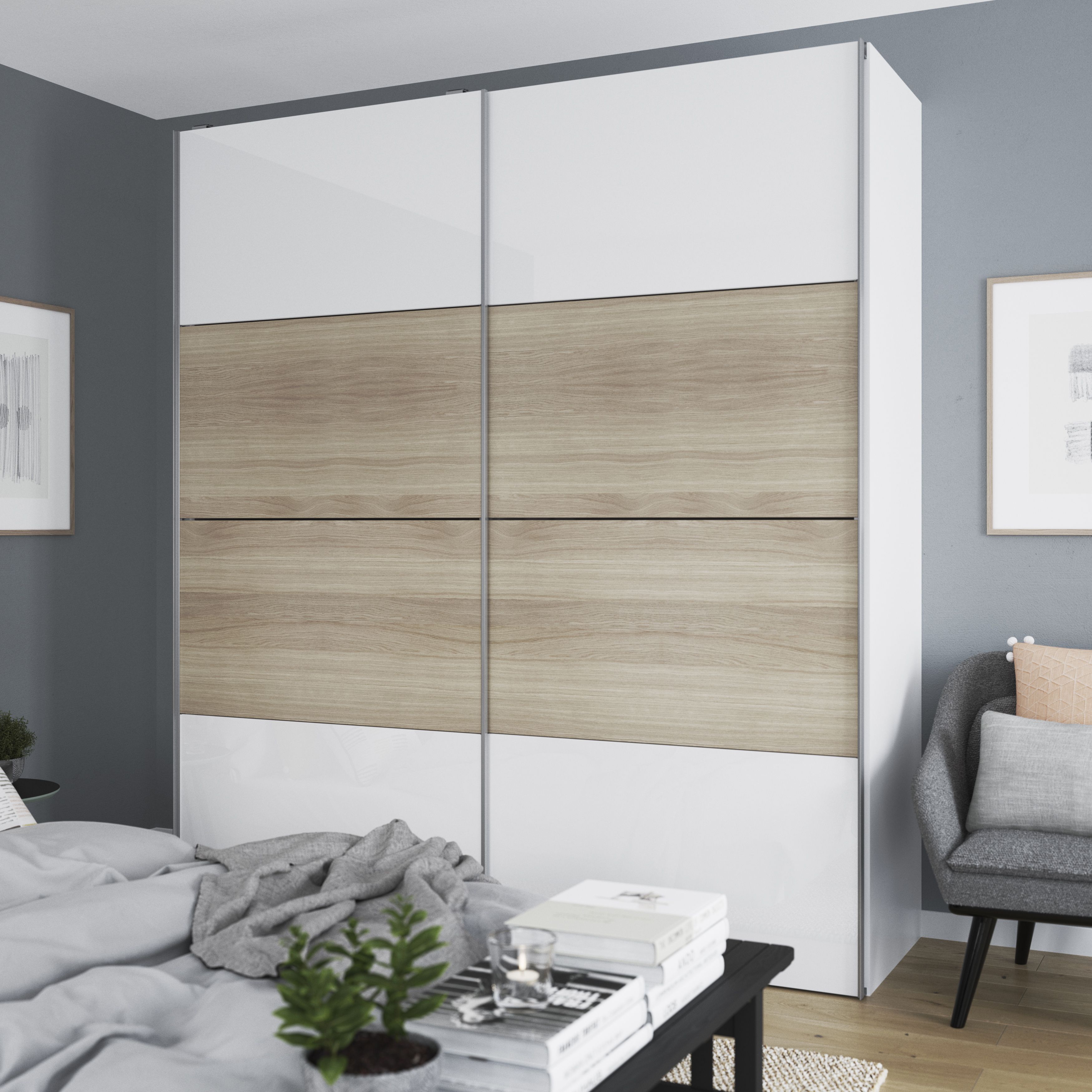 Sliding wardrobe deals doors 2000mm high