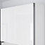 Atomia Satin silver effect Sliding wardrobe door track set (L)2250mm (W)1500mm