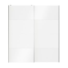 Atomia White 2 door Sliding Wardrobe Door kit (H)2250mm (W)2000mm