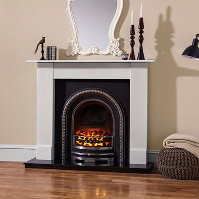 Aurora Dorchester Black Electric Fire suite