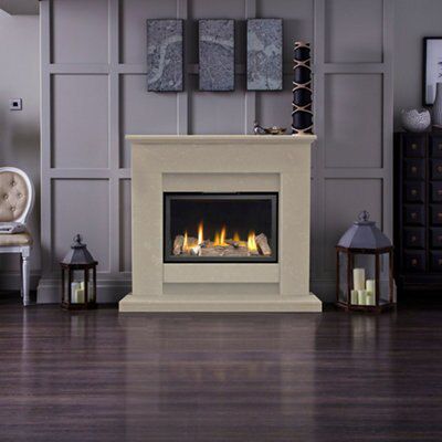 Aurora Elsdon Roman stone Fireplace surround set