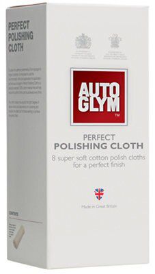 Autoglym Yellow Cotton Polishing cloth, Pack of 8