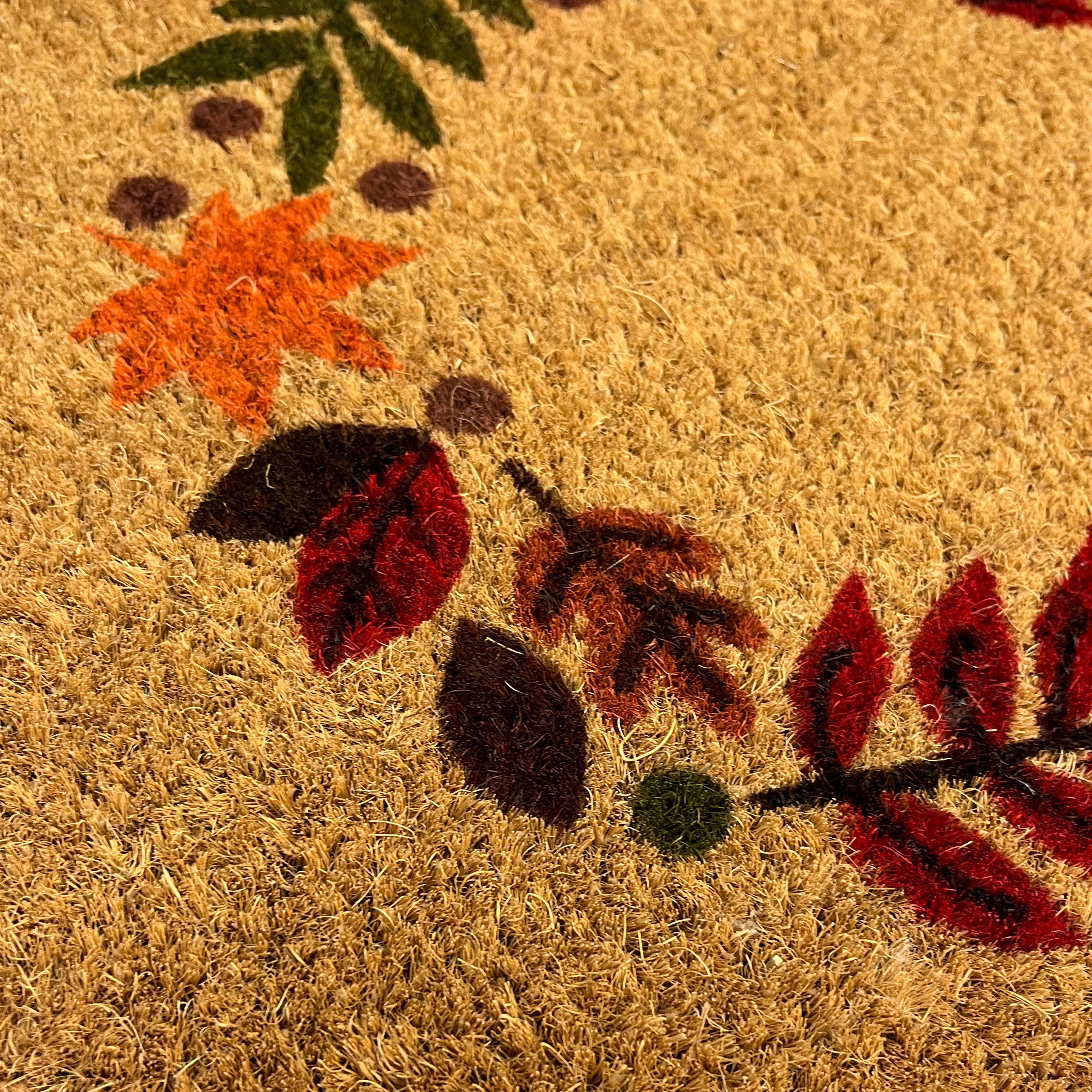Autumn Multicolour Wreath Door mat, 57cm x 40cm