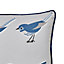 Aventurine Blue & grey Birds Indoor Cushion (L)50cm x (W)30cm