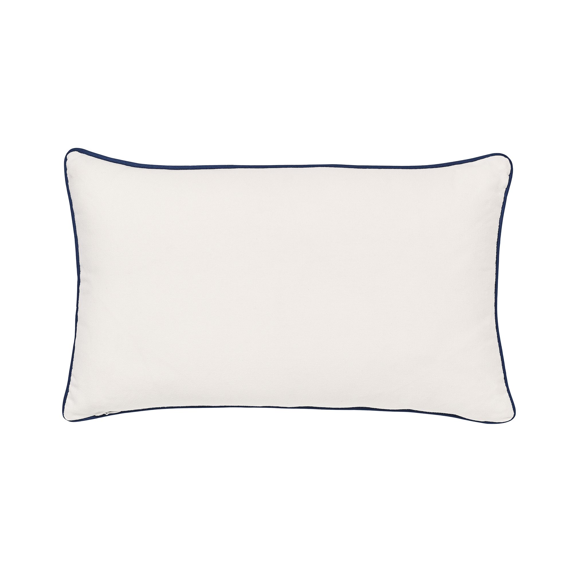 Aventurine Blue & grey Birds Woven effect Indoor Cushion, (L)50cm x (W)30cm
