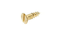 AVF Brass Furniture screw (Dia)3.5mm (L)12mm, Pack of 25
