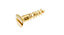 AVF Brass Furniture screw (Dia)4mm (L)20mm, Pack of 25