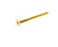 AVF Brass Furniture screw (Dia)5mm (L)50mm, Pack of 25