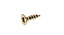 AVF PZ Flat countersunk Yellow-passivated Steel Screw (Dia)3.5mm (L)12mm, Pack