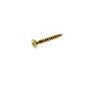 AVF PZ Flat countersunk Yellow-passivated Steel Screw (Dia)3.5mm (L)25mm, Pack