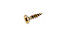 AVF PZ Flat countersunk Yellow-passivated Steel Screw (Dia)3mm (L)12mm, Pack