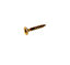 AVF PZ Flat countersunk Yellow-passivated Steel Screw (Dia)4mm (L)25mm, Pack