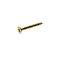 AVF PZ Flat countersunk Yellow-passivated Steel Screw (Dia)4mm (L)30mm, Pack
