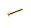 AVF PZ Flat countersunk Yellow-passivated Steel Screw (Dia)4mm (L)40mm, Pack
