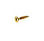 AVF PZ Flat countersunk Yellow-passivated Steel Screw (Dia)5mm (L)25mm, Pack
