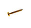 AVF PZ Flat countersunk Yellow-passivated Steel Screw (Dia)5mm (L)40mm, Pack
