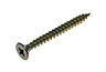 AVF PZ Flat countersunk Yellow-passivated Steel Screw (Dia)5mm (L)50mm, Pack