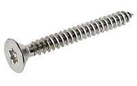 AVF TX Cylindrical Stainless steel Security screw (Dia)4mm (L)40mm, Pack