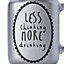 AW17 Xmas Grey Glass Drinking jar