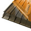 Axiome Bronze effect Polycarbonate Multiwall Roofing sheet (L)2.5m (W)690mm (T)25mm