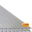 Axiome Clear Polycarbonate Multiwall Roofing sheet (L)2m (W)1050mm (T)6mm