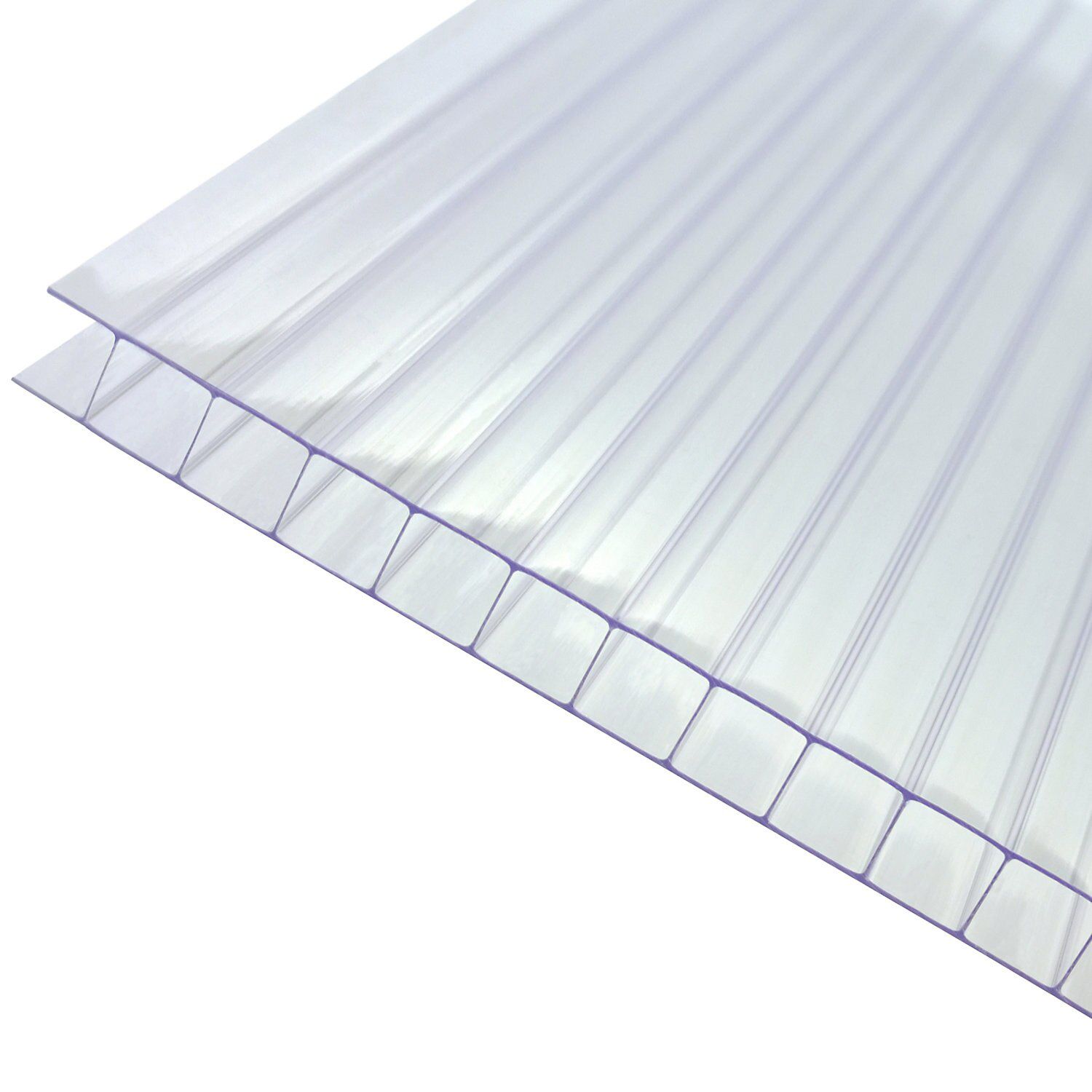 Axiome Clear Polycarbonate Twinwall Roofing sheet (L)2m (W)690mm (T)10mm