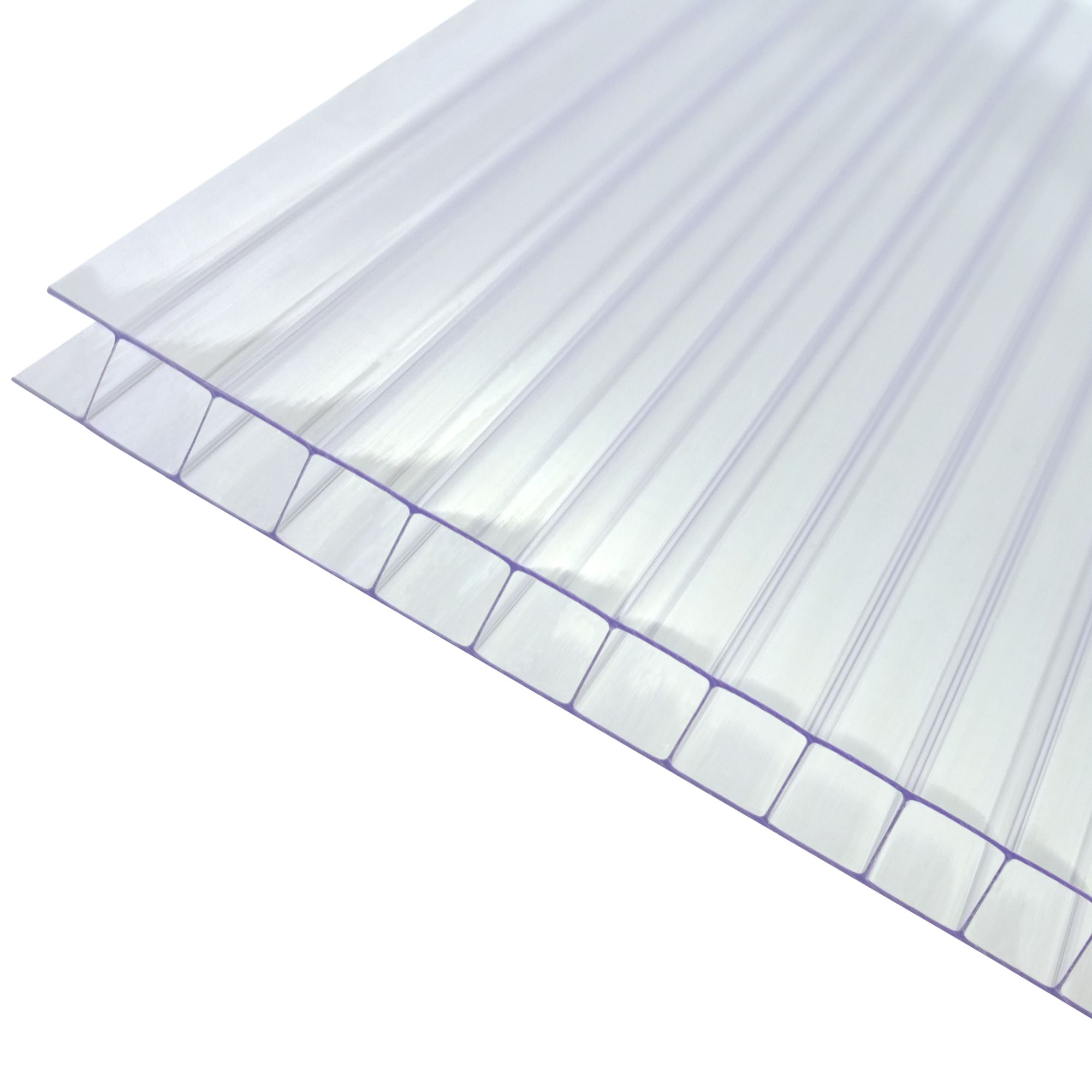 Axiome Clear Polycarbonate Twinwall Roofing sheet (L)4m (W)1000mm (T