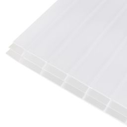 Axiome Opal effect Polycarbonate Multiwall Roofing sheet (L)2.5m (W)690mm (T)16mm