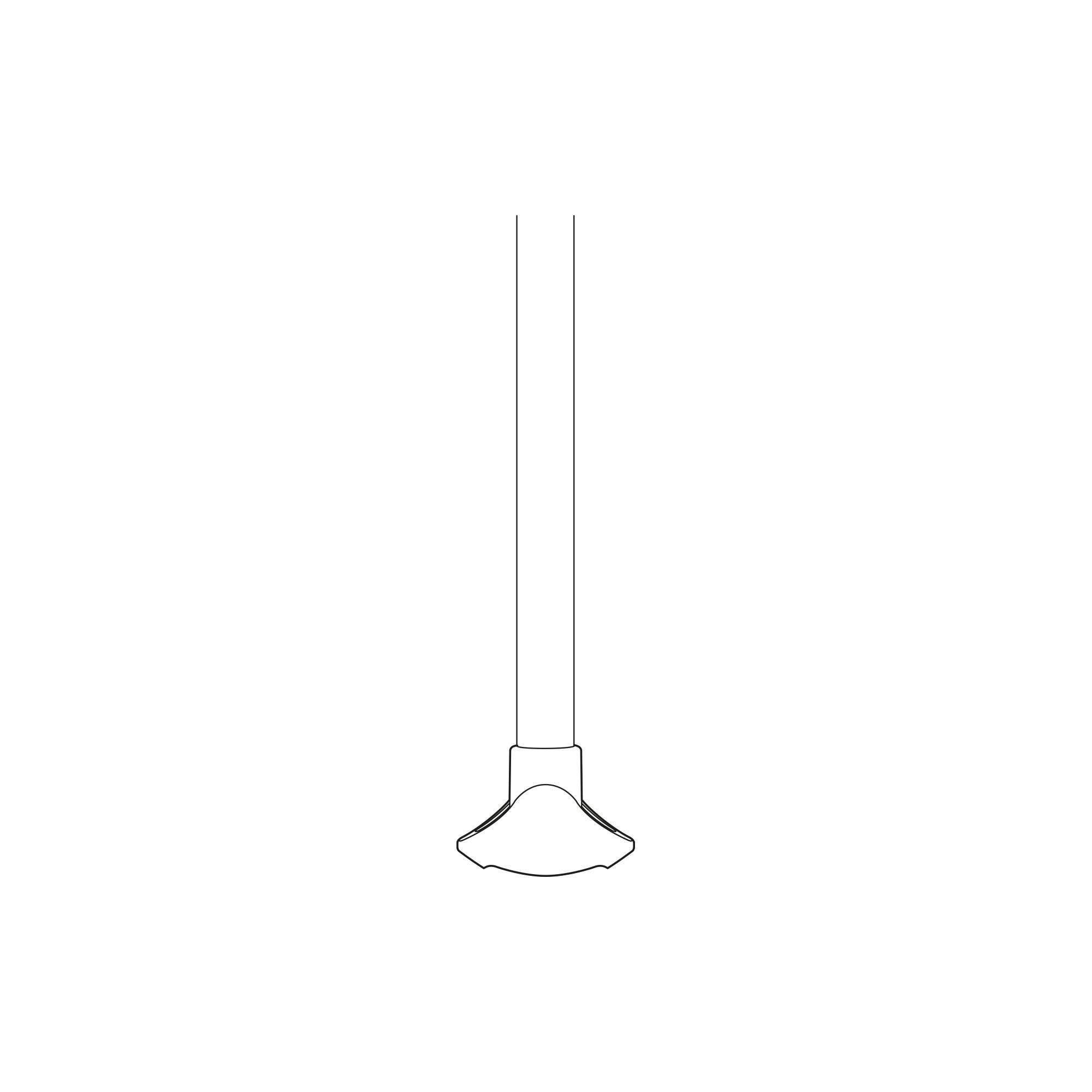 Axxys® Metal Landing baluster (H)805mm (W)19mm, Pack of 6