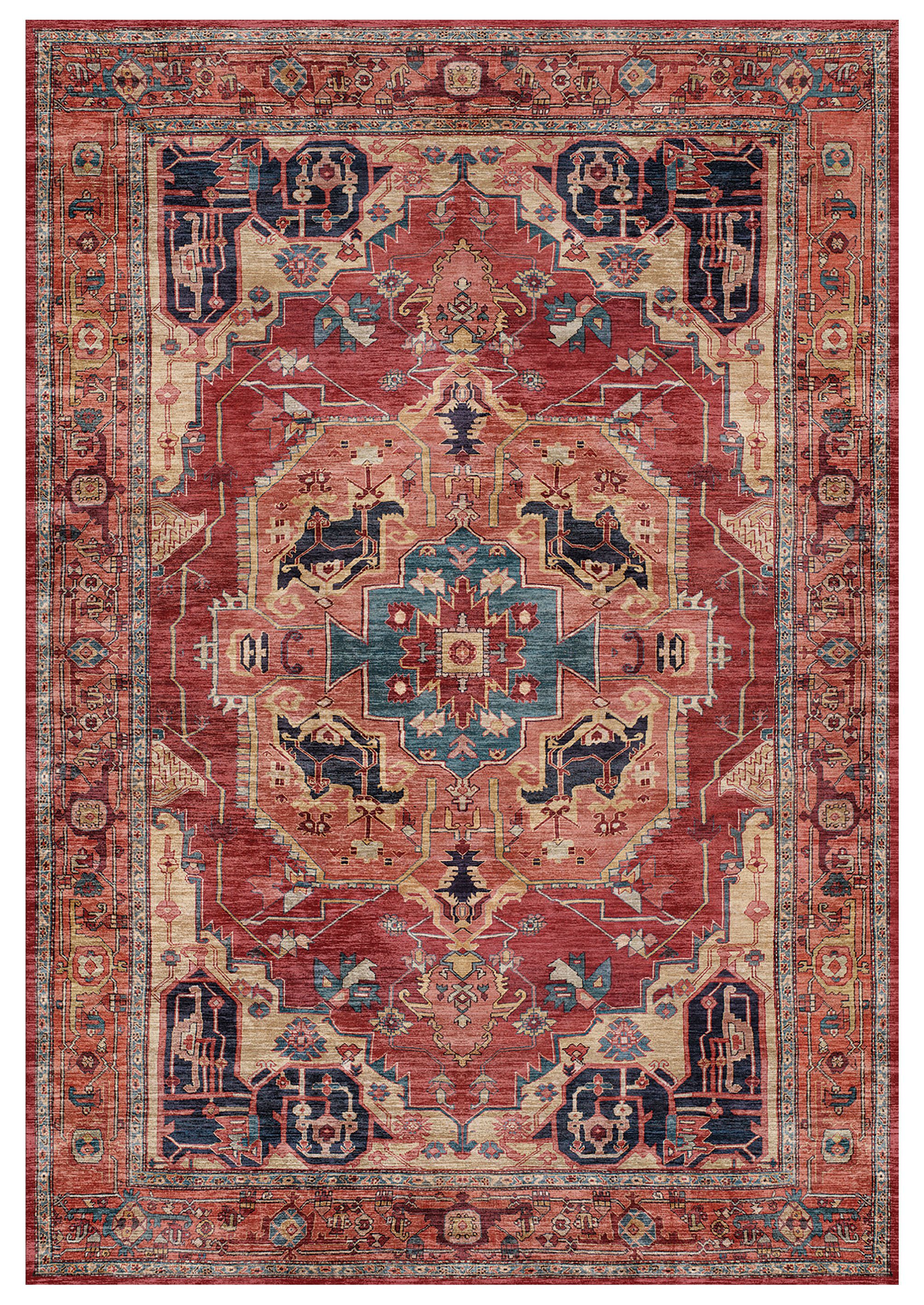 Ayla Red Persian Large Rug, (L)230cm x (W)160cm